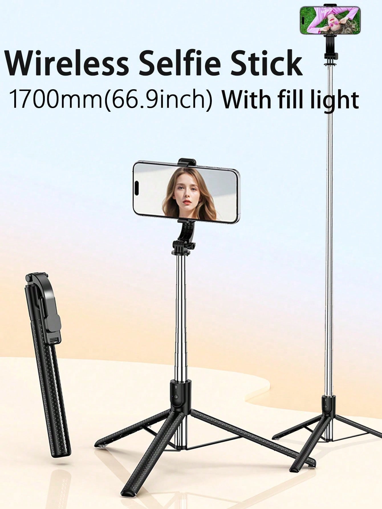 1.7M/66.9인치 셀카봉 삼각대(필 라이트 포함), - Photography Basics 리뷰 및 가격