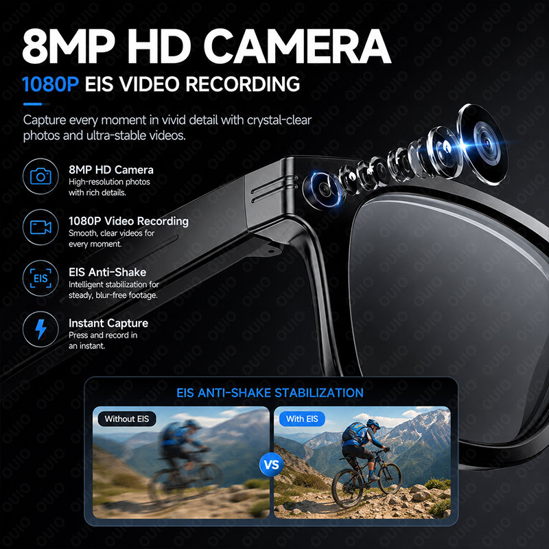 AI 사진 객체 인식 안경 8MP HD 카메라 AI 지 - Photography Japanese 리뷰 및 가격